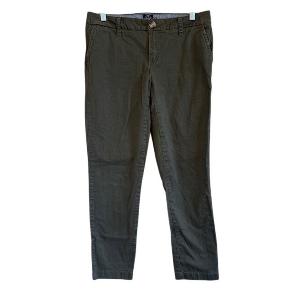 Tommy Hilfiger Women's Olive Green Chino‎ Ankle Pants Stretch 4